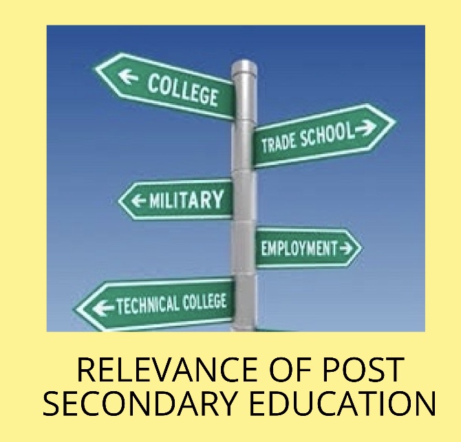 RELEVANCE OF POST SECONDARY EDUCATION